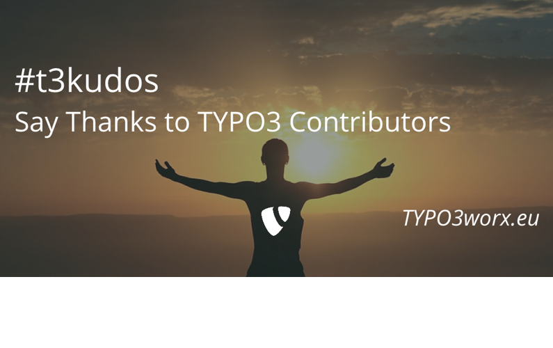 #t3kudos – Say thanks to TYPO3 contributors